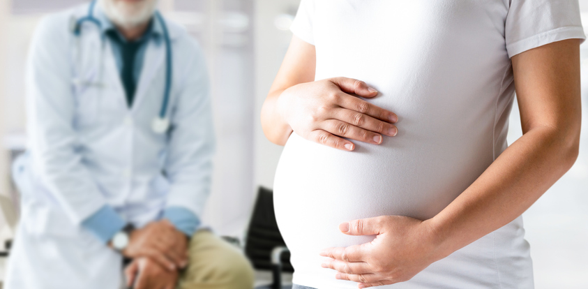 Pregnant Woman and Doctor