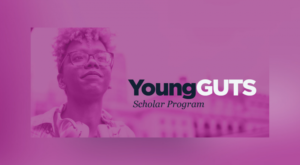 Young Guts pink graphic