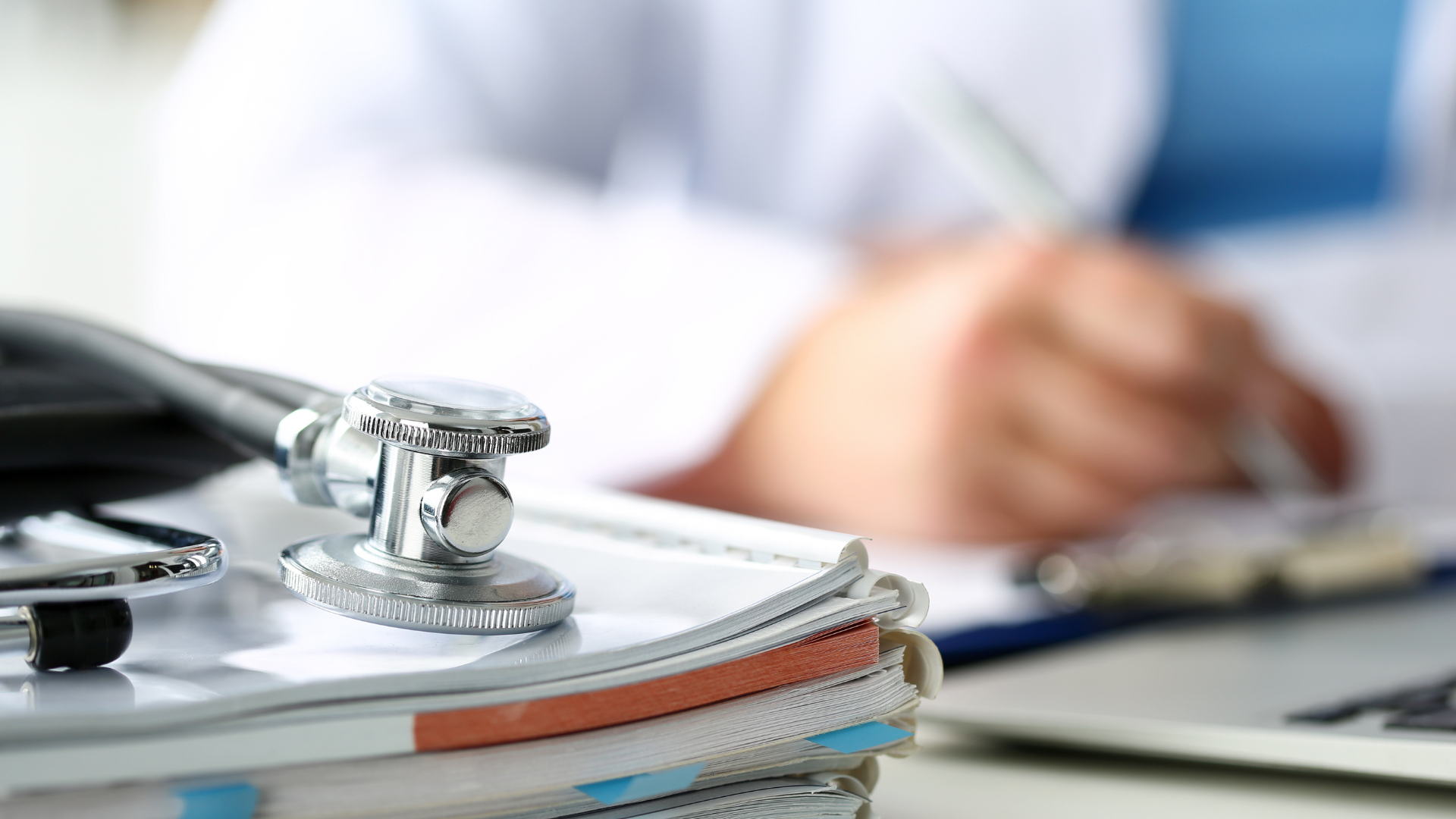 Doctor doing paperwork
