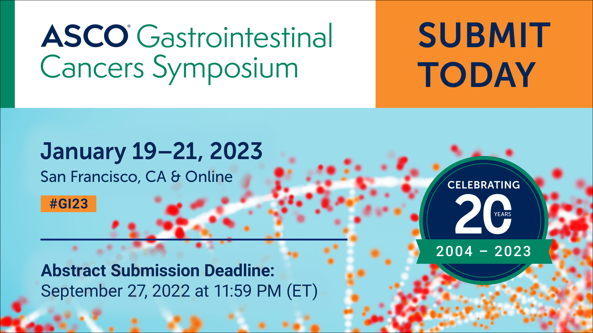 AGA proud to cosponsor the 2023 ASCO Gastrointestinal Cancers Symposium