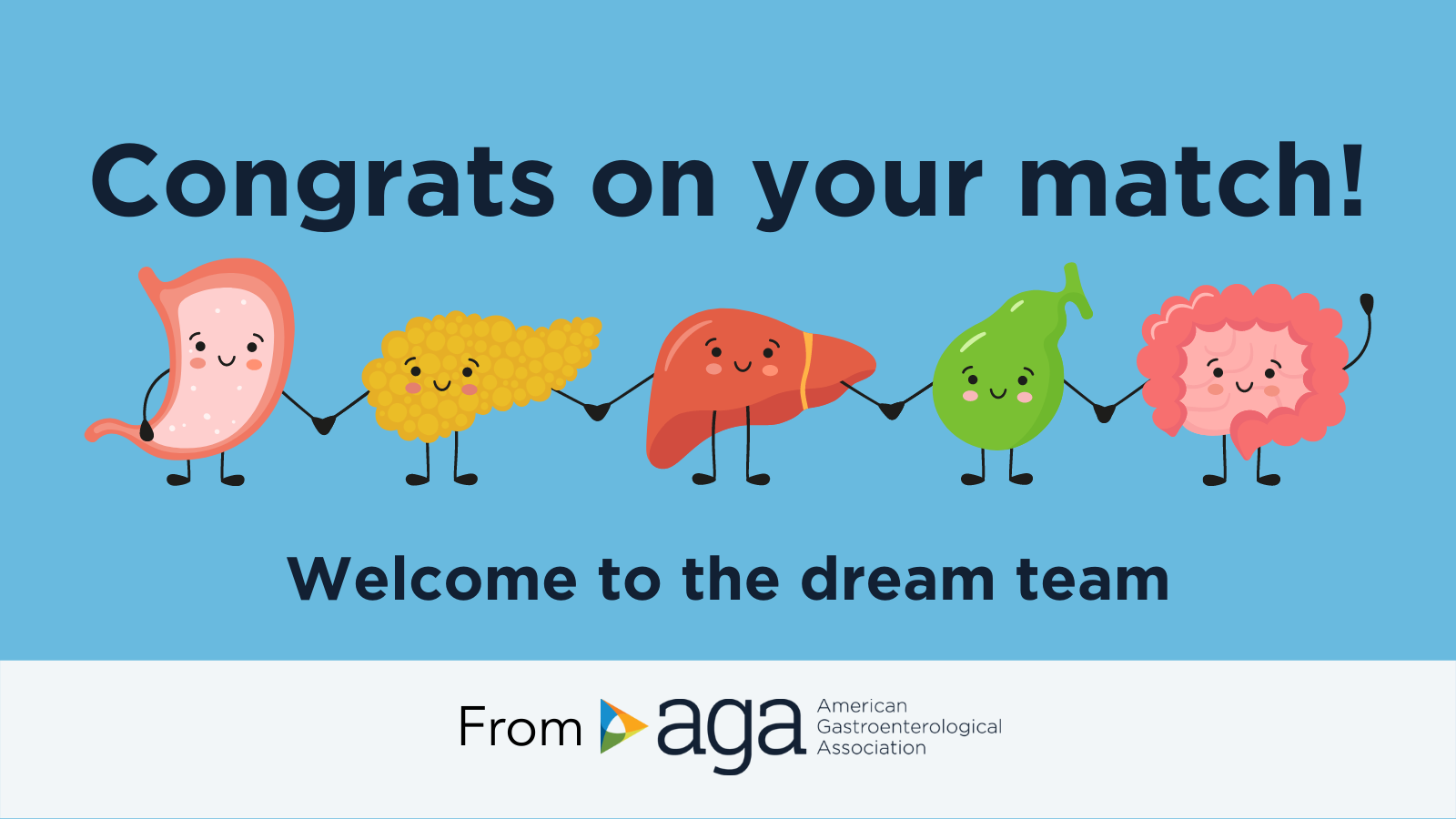 AGA Graphic Congrats on your match!