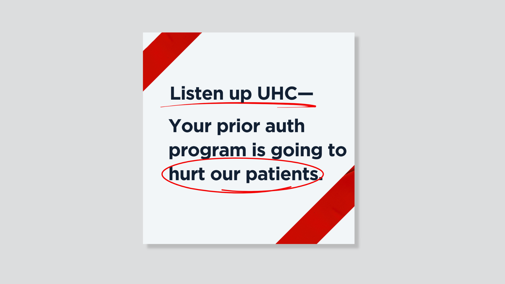 UHC Social Advocacy Graphic
