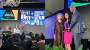 AGA Recognition Awards ceremony, Drs. John Carethers and Sheila Crowe