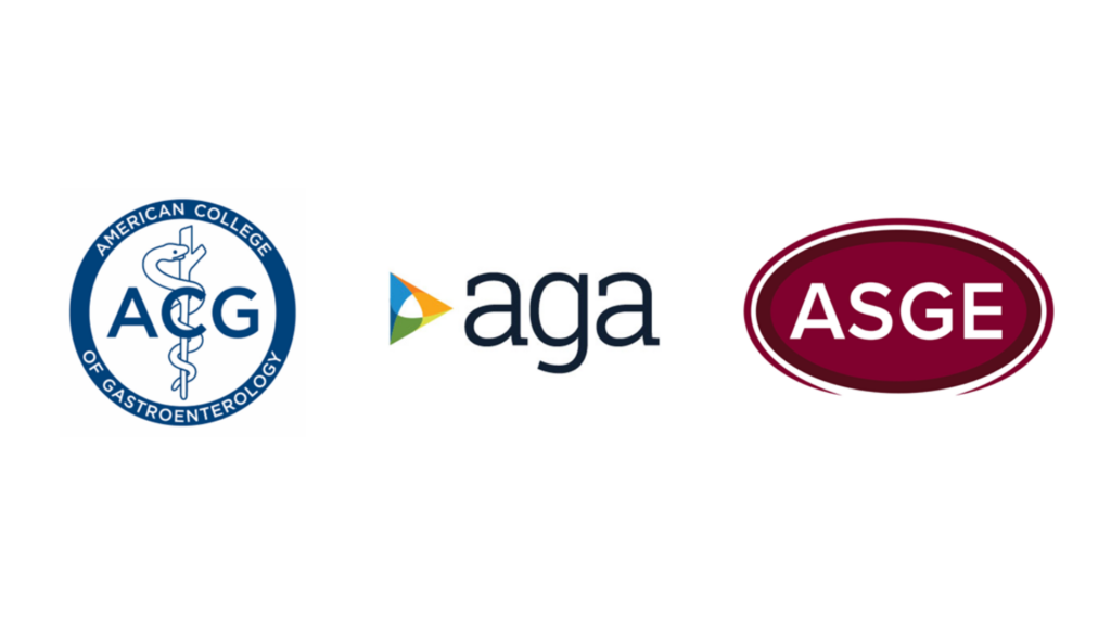 ACG, ASGE, AGA logos