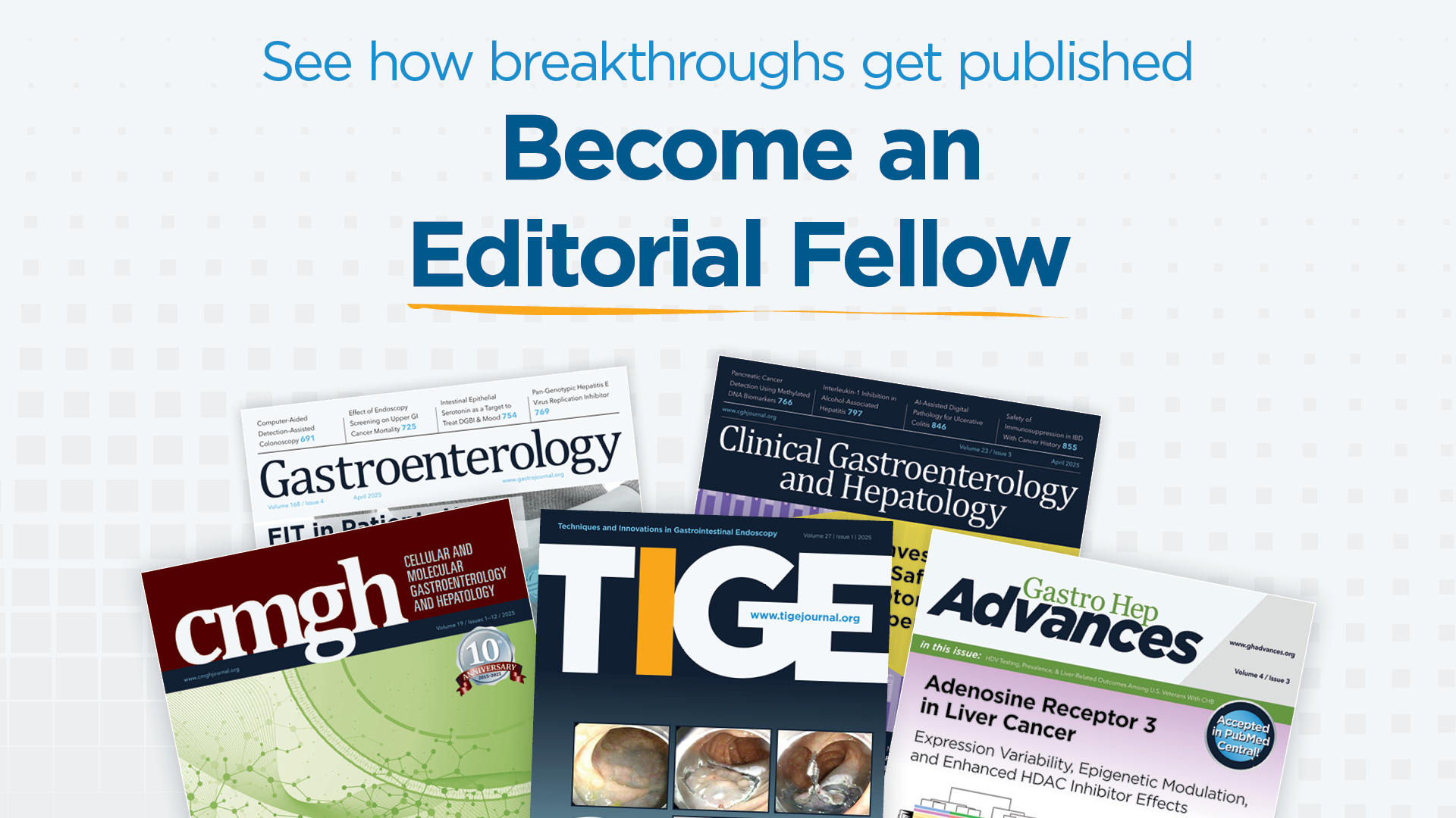 Apply to be one of 10 AGA Editorial Fellows. Applications due April 29.