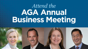 Join us at the May 28 virtual AGA Annual Business Meeting to meet the new AGA leadership team. Register by May 27.