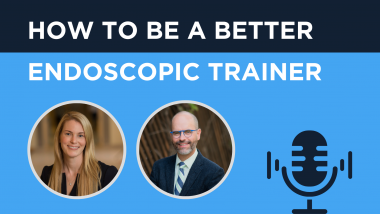Graphic for STBT How to be a better endoscopic trainer