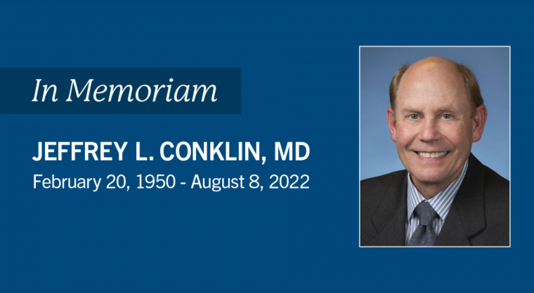 In Memoriam: Dr. Jeffrey L. Conklin