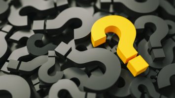 Infinite orange question mark ideal for websites and magazines layouts
