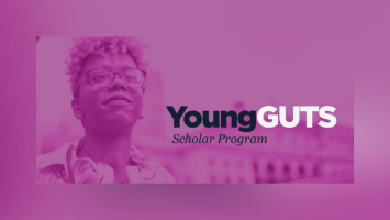 Young Guts pink graphic